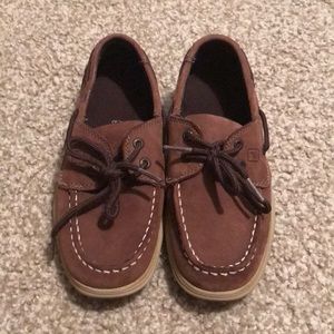 Boys Brown Sperry Top-Slider